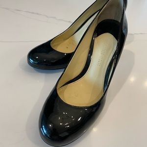 Like new Gianni Bini Black Leather Heels| Size 8